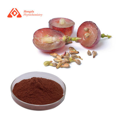 Extractos vegetais naturais 95% Proantocianidinas Extracto de sementes de uva em pó Antioxidante Extracto de sementes de uva